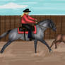 painted-cowgirl Commission 1