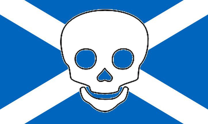 Scottish flag Talk like a pirate day