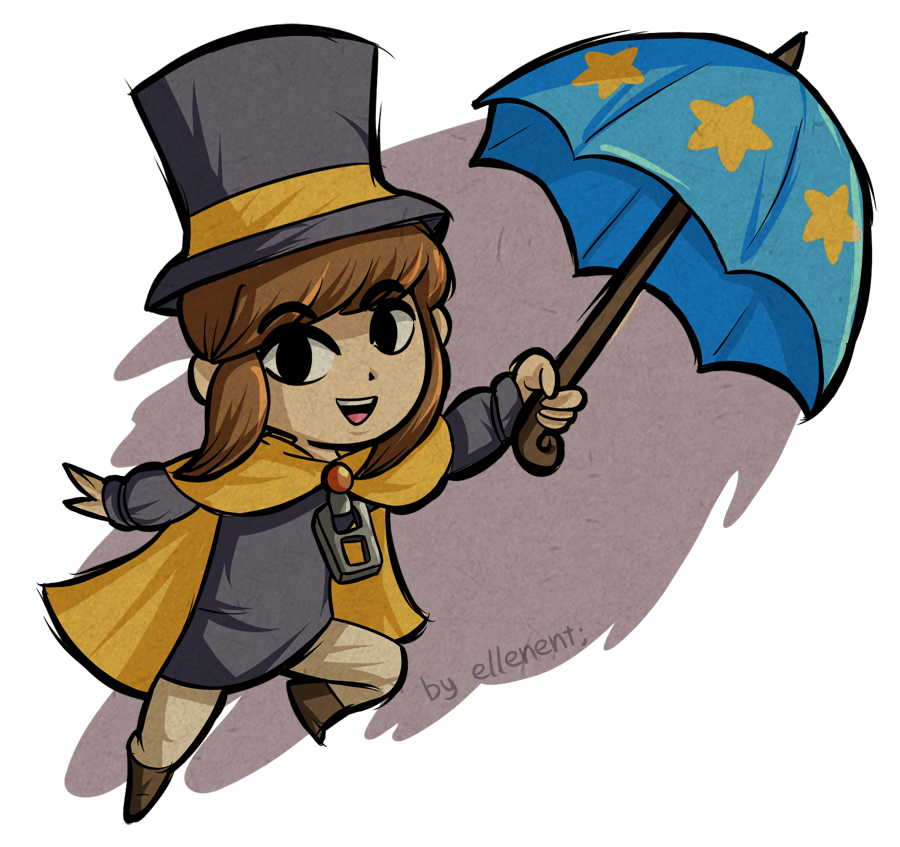 picture A Hat In Time Hat Kid Umbrella toon hat kid by ellenent on deviantart