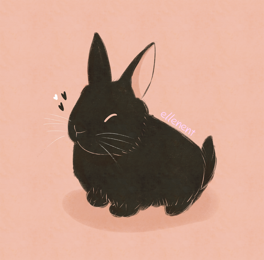 Black Bunny by ellenent on DeviantArt