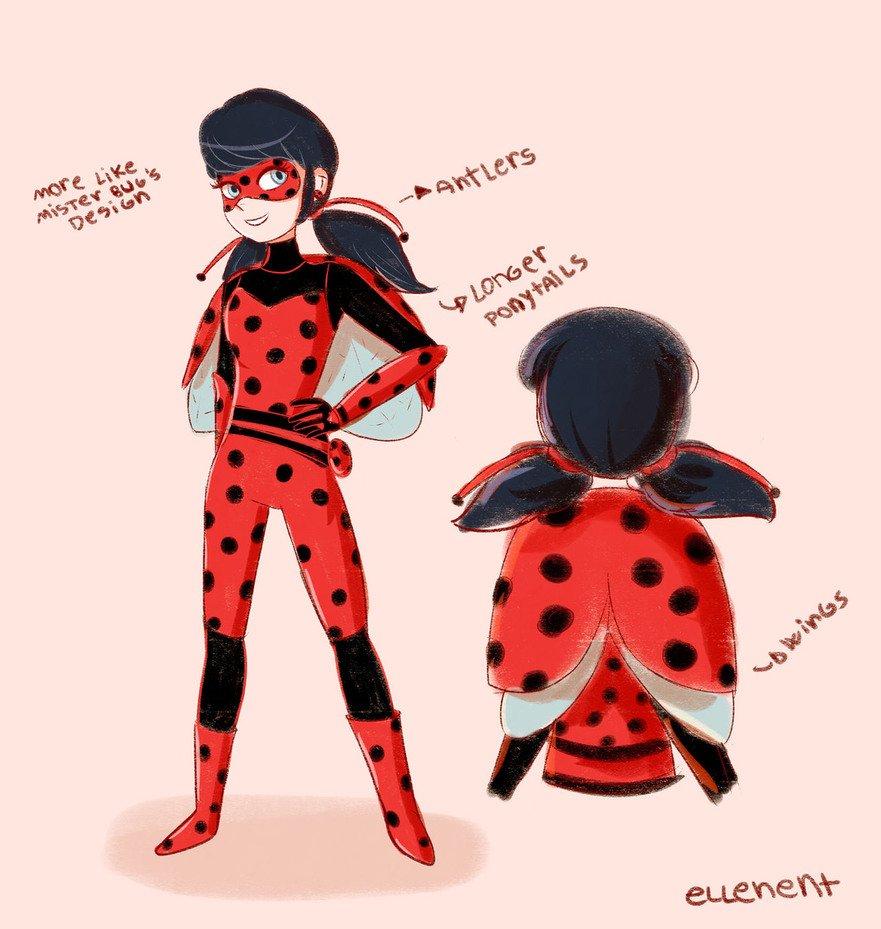 Alt Ladybug Ladybug Redesign by ellenent on DeviantArt