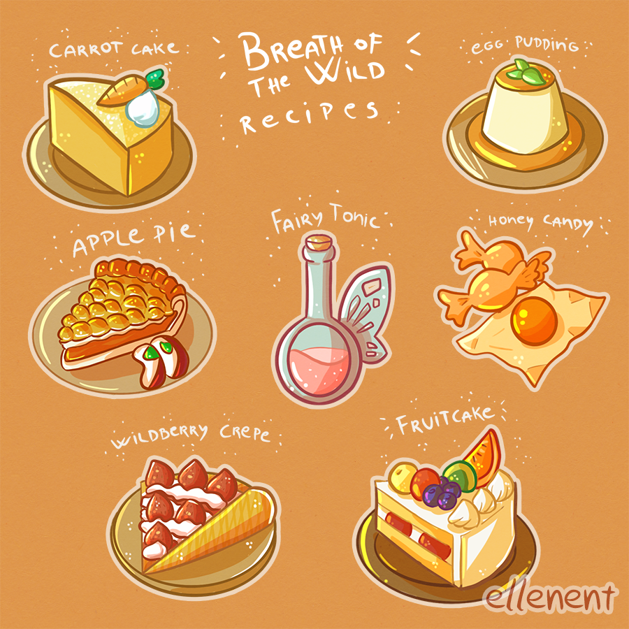 Linktober - Day 14 - Botw Recipes by ellenent on DeviantArt