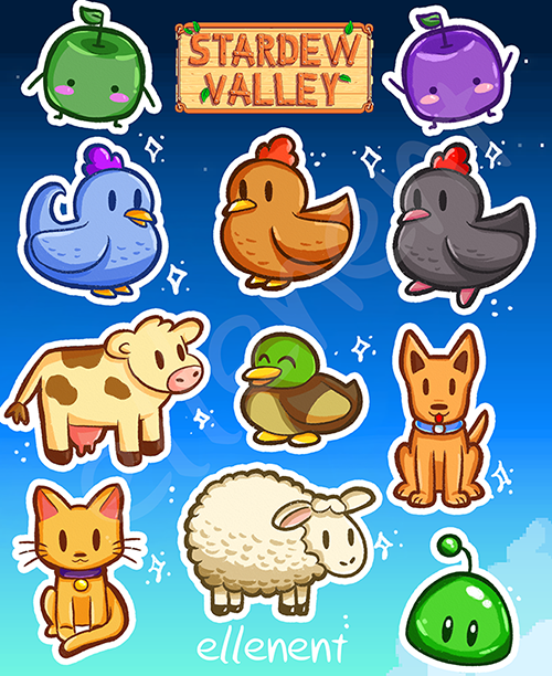 Stardew Valley - Farm Animals by ellenent on DeviantArt