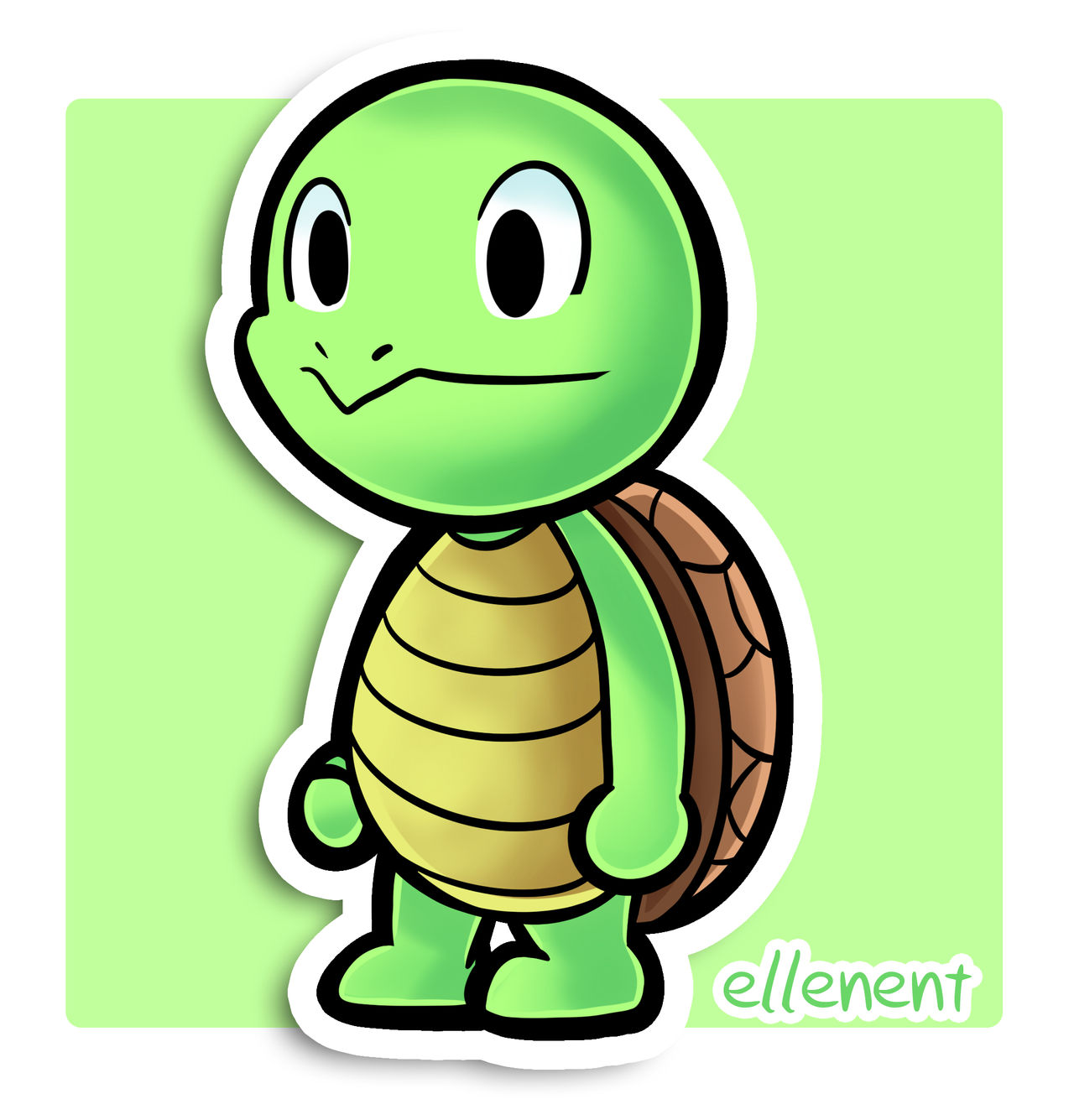 Morio Turtle Commission - Paper Mario Turtle by ellenent on DeviantArt