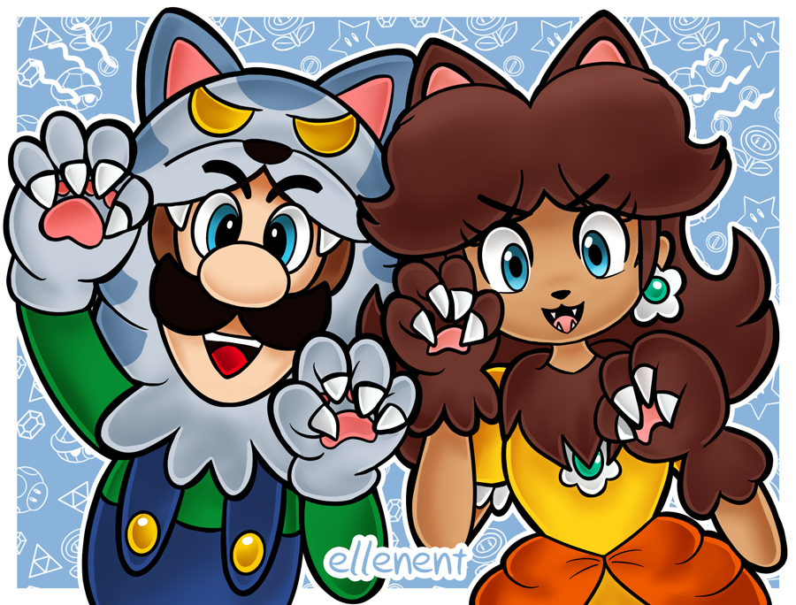 Ellenent Luigi and Daisy Werewolves by ellenent on DeviantArt