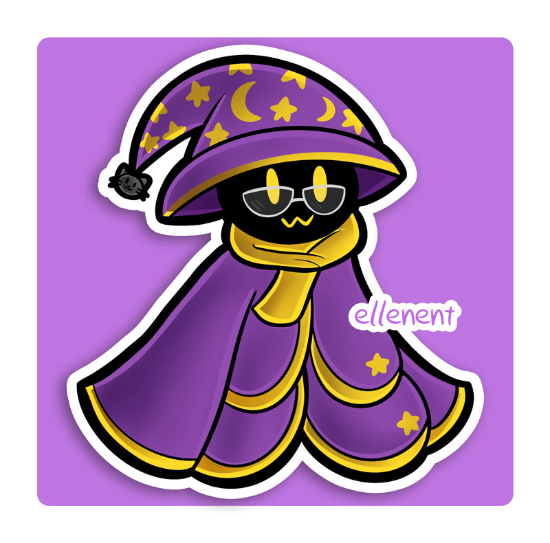 Commission - Paper Mario Style Wizard by ellenent on DeviantArt