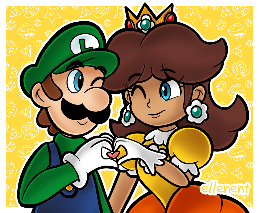 Ellenent Luigi x Daisy by ellenent on DeviantArt