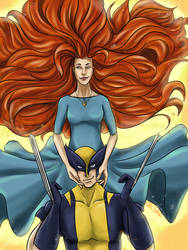 Wolverine and Jean Grey