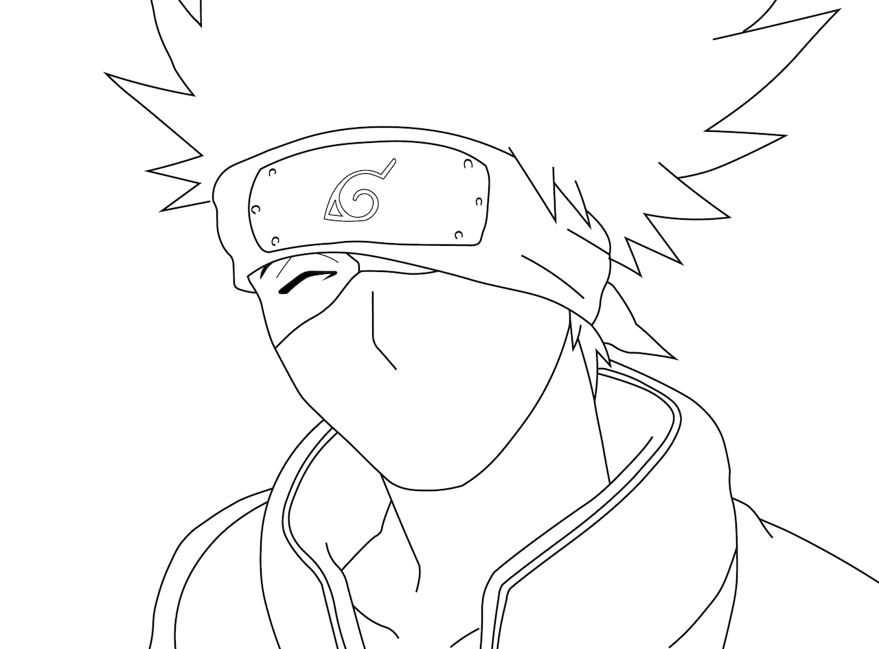 Coloring page - Kakashi Hatake