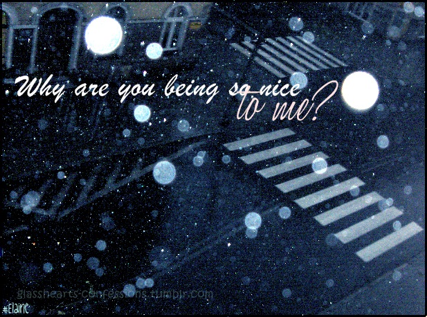 Why Are You Being So Nice To Me By Xelaine On Deviantart