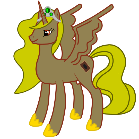 Yutem as an alicorn Princess