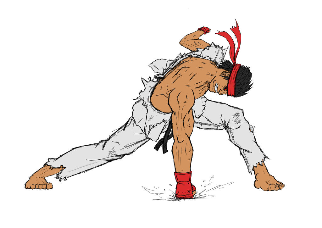 Evil Ryu Throw Pose Evil Ryu (in progress) by Wallcoton on DeviantArt