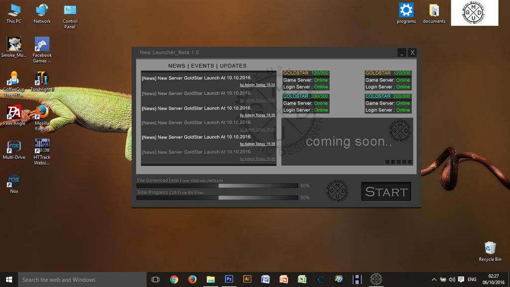 New Launcher-gui/ui/ux-Beta 1.0 by marik20001 on DeviantArt