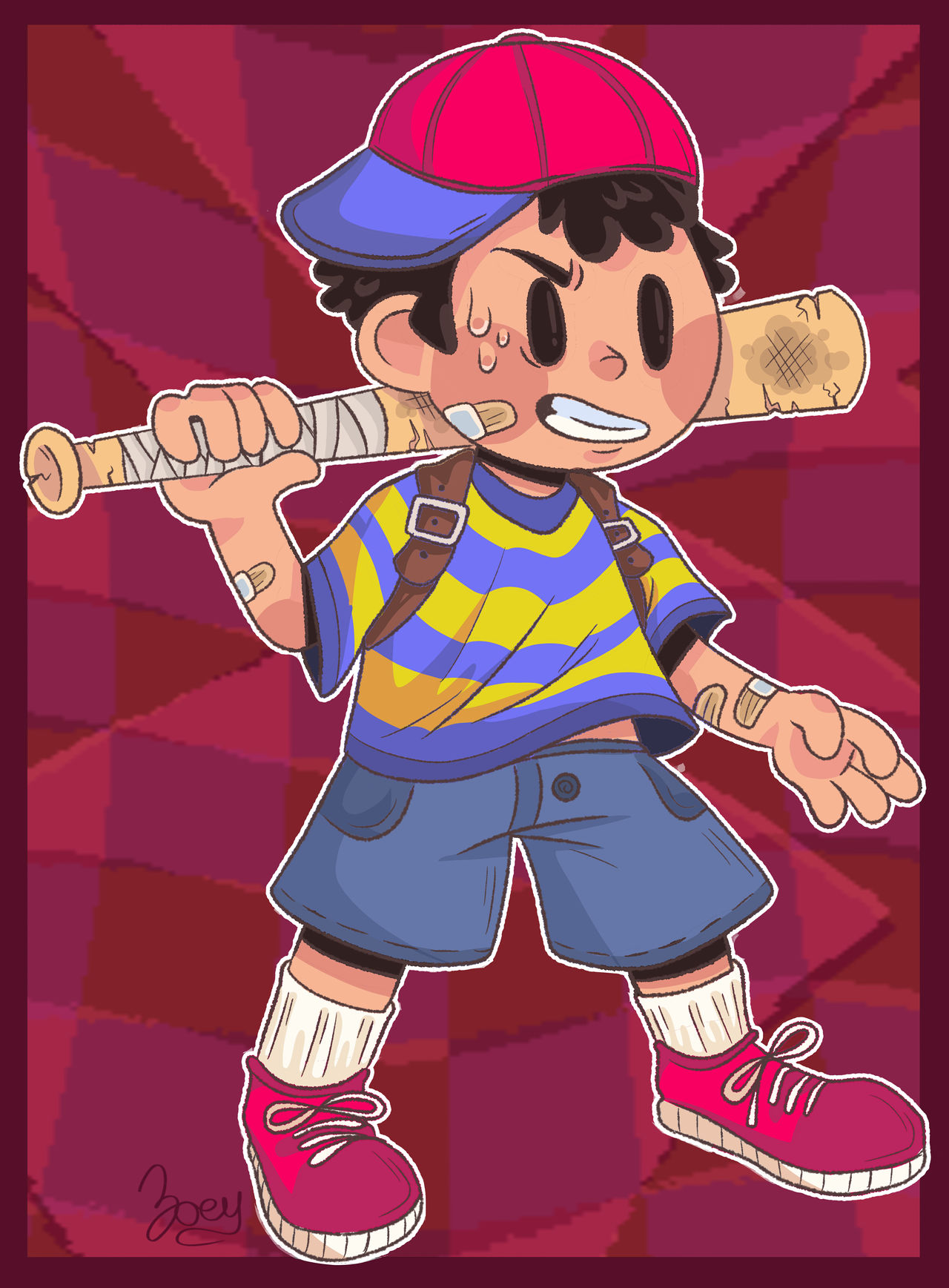 Earthbound Inflated Ness from Earthbound! by WetGymSocks on DeviantArt