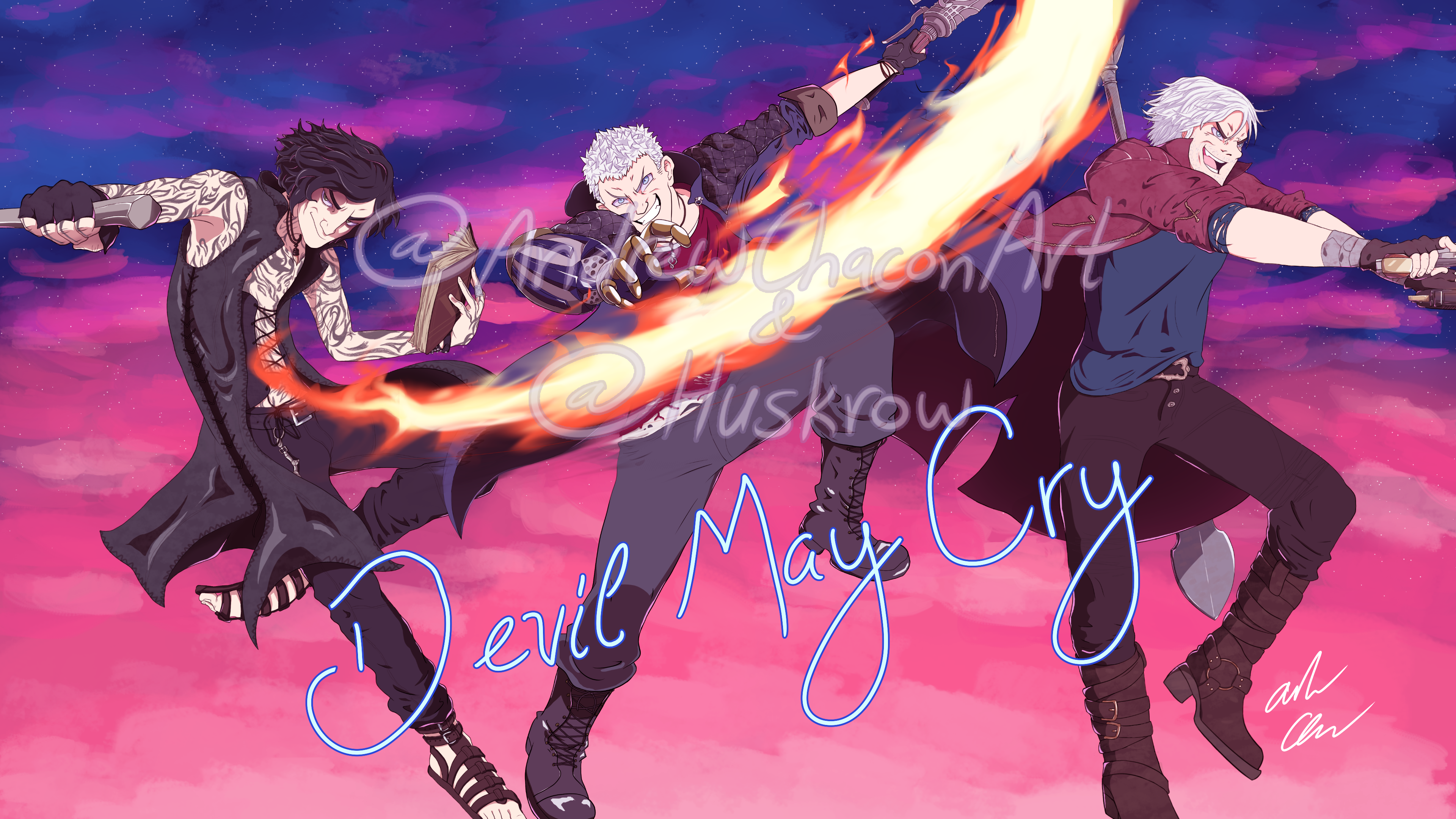 Devil May Cry 5 4K Wallpaper by AndrewChaconArt on DeviantArt