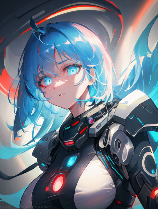 Blue Cyborg 12 by Kayababe on DeviantArt