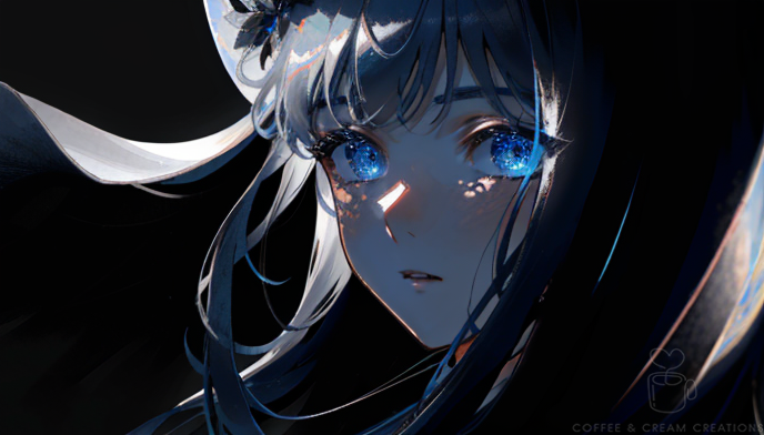AI Dark anime girl with glowing eyes 2 by LuciaNya96 on DeviantArt