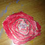 Red Rose out of sticky notes