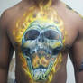 Body paint skull