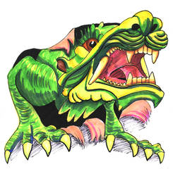 Dragon Tattoo design by TheSpazOutLoud