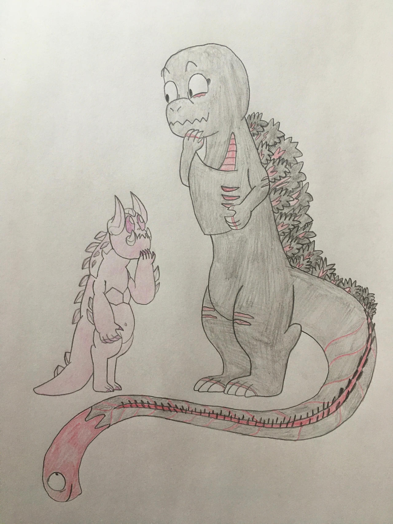 Godzilla Rosa Steven Monster Steven and Shin Godzilla by katiemae12 on DeviantArt