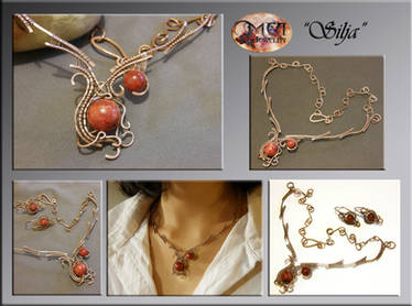 Silja- wire wrapped necklace
