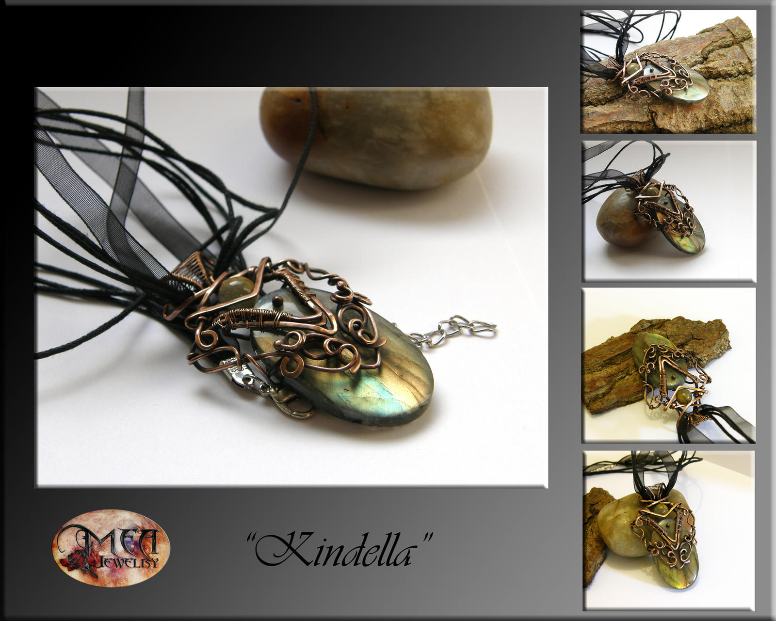 Kindella- wire wrapped pendant