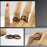 5 copper rings