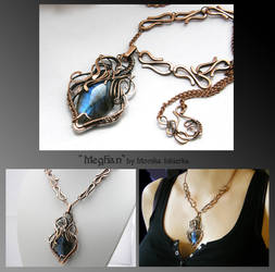 Meghan- wire wrapped copper necklace