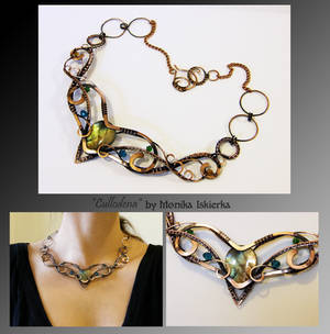 Cullodena- wire wrapped copper necklace