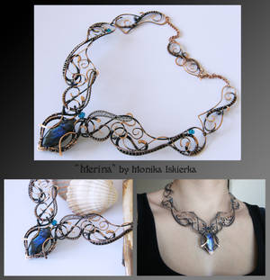 Merina- wire wrapped copper necklace