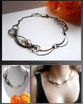 Tanaro- wire wrapped copper necklace by mea00