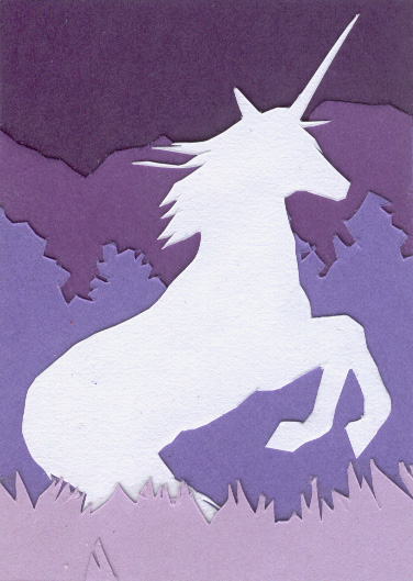 Rearing Unicorn ACEO