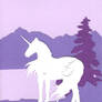 White Unicorn Card
