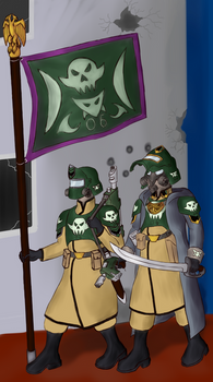 Imperial Guard Officer and Standard bearer