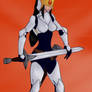Blinded swordgirl