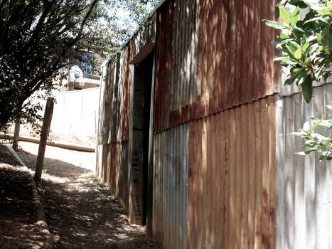 Old rusted Shed.