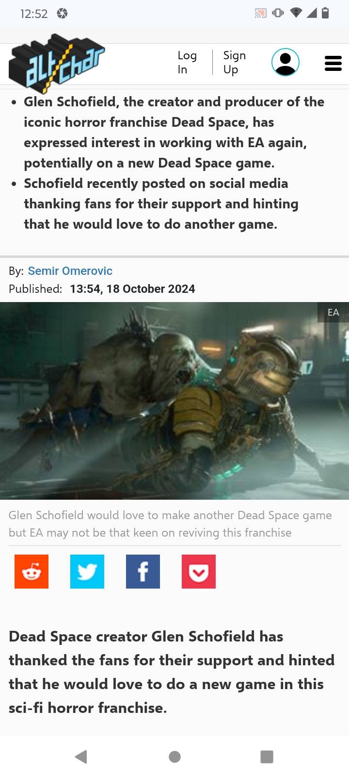 Glen Schofield is coming back to Dead Space by g-multiverse-guy on