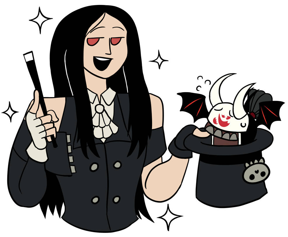 The Elegant Magician Testament with Bat Nago by trashyandnoartist