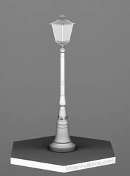3D Lamp Post Model