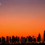 burj dubai sunset