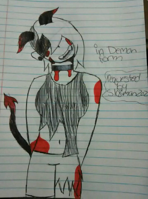 OC in Demon form {requested by sk8man202}