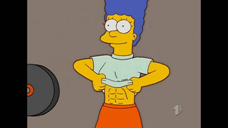 Muscle Marge episode - Marge's lovely abs!