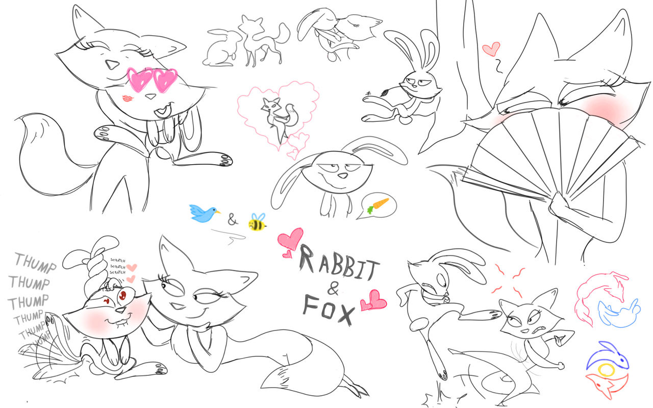 Fox X Rabbit Rabbit x Fox montage (Skunk Fu) by ladyfoxmock on DeviantArt
