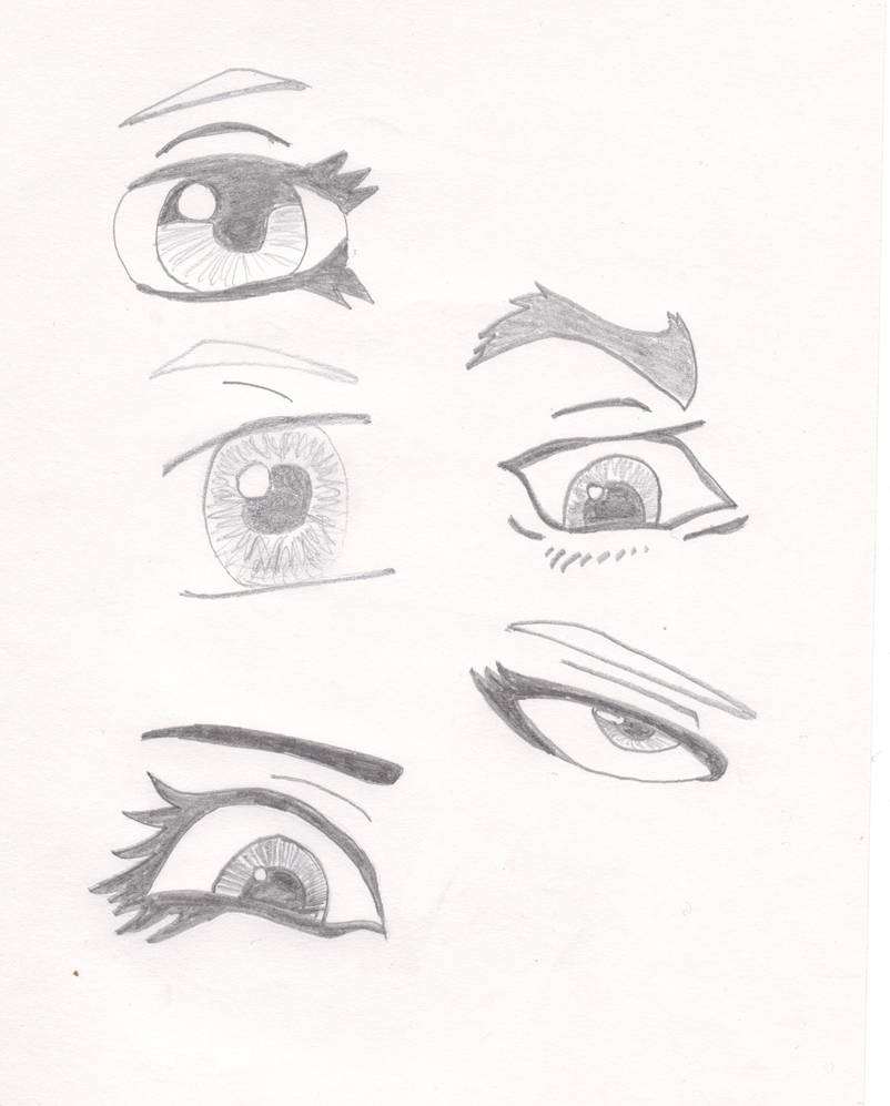 Manga eyes study by Vileboy on DeviantArt
