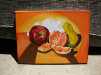 Still Life Painting of Fruits