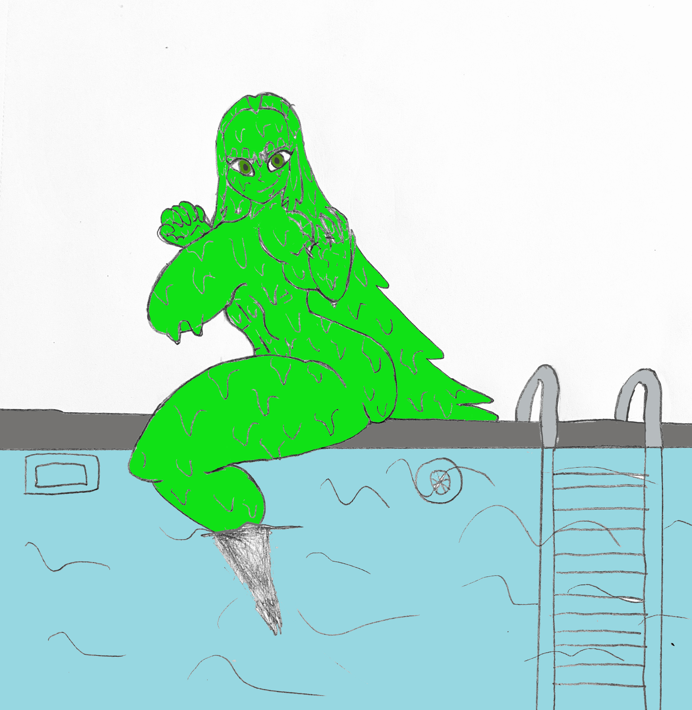 Girl In Slime Pool Poolside Slimegirl by MaxTheHat on DeviantArt