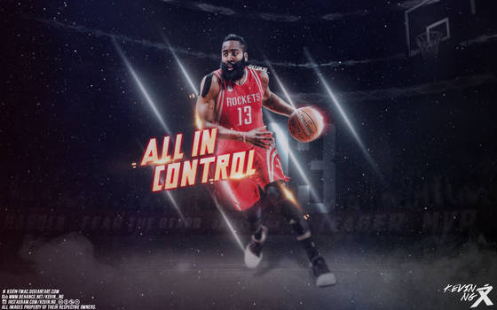 James Harden All In Control Wallpaper