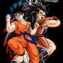Goku and Radditz Kai