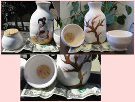Geisha Sake Set